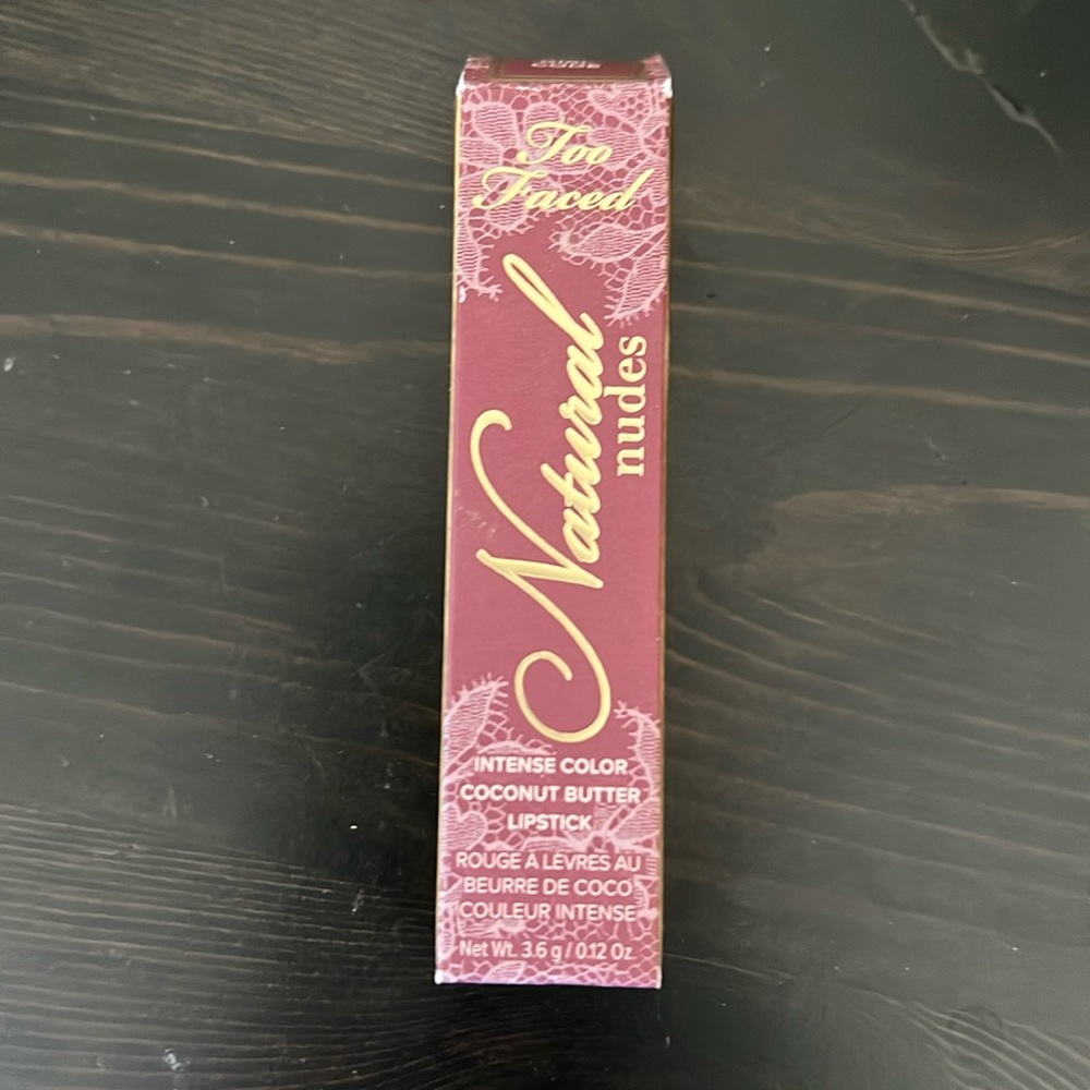 Too Faced Natural Nudes - lipstick in Girl Code - New, open box